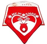 My First Xmas Bandana Bib with Reindeer Face by Soft Touch [並行輸入品]