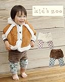 【子供服】 kids zoo (キッズズー) ボア・ドット柄重ね着風パンツ 70cm～95cm W55004