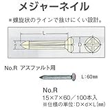 安全・サイン８ 道路鋲 メジャーネイル No.R アスファルト用 100本