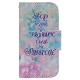 UNEXTATI Galaxy S4 Mini ケース 手帳型ケース カード収納ホルダー 保護カバー スタンド機能 付き マグネット開閉式 高品質 ウォレット型 Samsung Galaxy S4 M