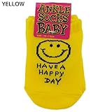 HAVE A HAPPY DAY[赤ちゃん靴下]ベビーアンクルソックス 【YELLOW 】