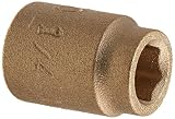 Ampco Safety Tools SS-1/4D1/4 Standard Socket, Non-Sparking, Non-Magnetic, Corrosion Resistant, 1/4 