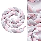 Luchild ベビーベッドガード・フェンス サイドガード 抱き枕 2M ノットクッション 赤ちゃんベッドバンパー ソファークッション 可愛い 部屋飾り 撮影小物 北欧 癒しアイテム 出産祝い プレゼ