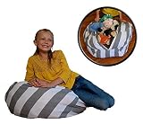 Stuffed Animal Storage Bean Bag Chair - No Beans About It - Clean up the Room and Put Those Critters