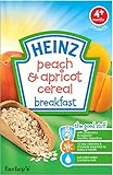 Heinz Breakfast Peach & Apricot Cereal for Babies 4mth+ (125g) ハインツ朝食桃と赤ちゃんのためのアプリコット穀物は+ （ 125グラム） 