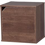 アイリスオーヤマ カラーキュビック幅34.9×奥行29×高さ34.4cm ブラウン ドア付 CQB-35D