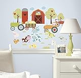 RoomMates Happi Barnyard Peel & Stick Wall Decals [並行輸入品]