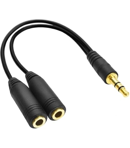 Amazon | 3.5mm イヤホン分岐ケーブル イヤホンジャック 通話可能 3.5