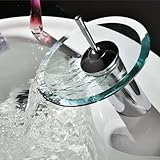 LightInTheBox ®現代ファッション浴室ガラス円ウォーターフォールBasin蛇口