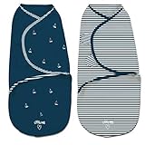 Little Me Original Swaddle 2-PK Sailboats (SM) by SwaddleMe [並行輸入品]