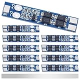 DAOKAI 10 個 2S 7.4V 8.4V 8A リチウム電池保護ボード BMS PCB 保護ボード MOS 18650 ニッケルストリップ付きリチウムイオンリチウム電池用充電器モジュール