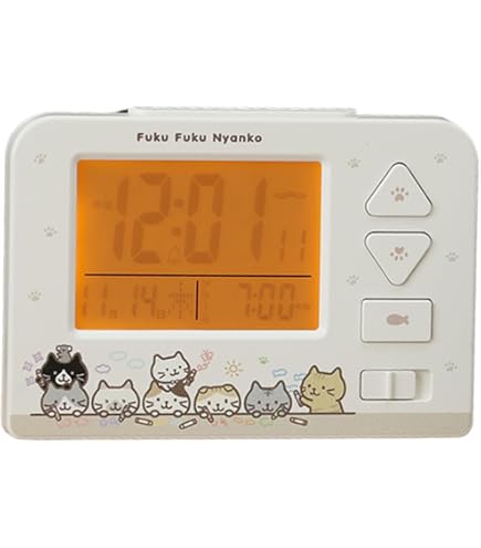 Amazon.co.jp: わちふぃーるど ダヤン 陶器製 置き時計 グレー