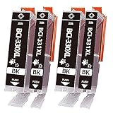 キャノン 用 BCI-330 BCI-331互換インクカートリッジ BCI-330BK(BCI-330XLBK)+BCI-331BK (BCI-331XLBK) 各2本 ブラック 大容量 合計4本セット 残量表示 個別包装 キャノン 331 330 互換 インク 対応機種：PIXUS TS8530 TS8630