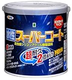 アサヒペン ペンキ 水性スーパーコート 水性多用途 カーキー 0.7L
