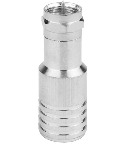 thumbnail interactive-video image 1 of F Type RG11 Coax Cable Compression Fitting/Connector With Weather Seal O Ring 10PACK 1 of 11