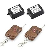 eMylo DC 6 V 2 X 1チャンネル433 MHzワイヤレスリモートスマートコントロールライトスイッチでRFリレー2個送信機受信機