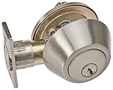 Design House 727446 Single Cylinder Deadbolt, Satin Nickel by Design House