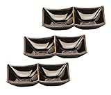 美濃焼 二つ仕切り 皿 3枚セット ブラン 681-12-41E(3)