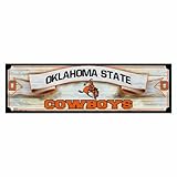 NCAAカレッジVault Oklahoma State Cowboysパノラマ木製サイン、9 x 30インチ