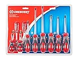 Crescent CSD10 Cushion Grip Screwdriver Set, Red/Black, 10-Piece [並行輸入品]