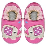 Kimi + Kai Kids Soft Sole Leather Crib Bootie Shoes - 0-6 Months