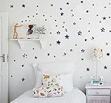 BIBITIME DIY Space Nebulae Starry Sky Stars Wall Decals Vinyl Beautiful Tiny Spot Star Stickers for 