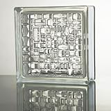 ガラスブロック (厚み80mm クリア色モザイク) gb1780