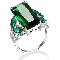 エメラルドカット緑色リング エメラルド バゲットカットダイヤモンドリング EM 1.80ct D 0.74