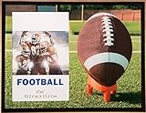 Glass Football Themed Picture Frame by Decade Awards
