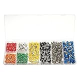 Qadira 800pcs Assortmentワイヤ銅圧着コネクタ絶縁コードピンエンドターミナルAWG 22 – 10キット