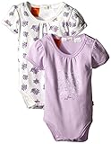 パンプキンパッチベビー女の子花柄プリントとピンク2pk Bodysuits カラー: オフホワイト
