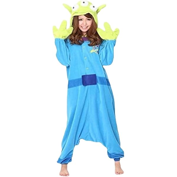 Amazon | [pisipe] リトルグリーンメン 着ぐるみ フリース地