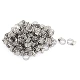 uxcell ホースバンド ホースクランプ ステンレス鋼材料 8mmバンド幅 パイプクリップ 100個入り