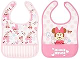 DISNEY・BABY ミニー 乳幼児 2Pエプロン ピンク ポリエステルスムス×ブロード A2C30