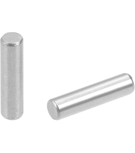 50 Chevilles Dowel Pins 2.5x30mm Tête Ronde, Bout Chanfreiné - Lot Neuf, Marque Zaplyte