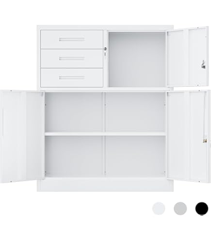 Amazon.co.jp: スチール書庫 引き戸タイプ 書類保管庫 保管庫 収納