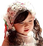 赤ちゃん 新生児 ベビー小物 韓風 お姫様 髪飾り ヘアアクセサリ ヘアーバンド カチューシャ ヘッドバンド 出産祝い 誕生日 プレゼント ギフト （花柄）