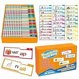 30 Read And Rhyme fl ip Books,Words Families Vocabulary Flash Cards,30読み、韻を踏むf-lip Books、wordファミリーフラッシュカード、単語家族ビルドブック、文字の音視力教育読書語彙ゲーム、 フォニックスを読むことを学ぶ