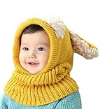 （ワイボーイジャパン）Wiboyjp　 ニット帽 　ベビー 　帽子　キッズ 　赤ちゃん 子供 用　かわいい　ニットキャップ 　うさぎ　風　キャップ　防寒　5色　選べる