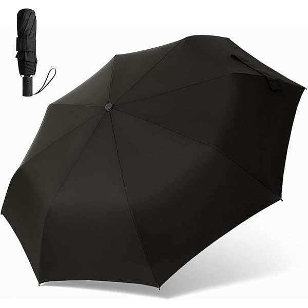 Amazon | DAVEK DUET UMBRELLA - 特大防風傘 自動開閉 (ブラック