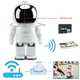 WISEUP 8GB WIFI IP Network Hidden Camera Toy Robot Baby Monitor Pan Tilt Home Security Camera Suppor