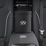 インフィニティ ゴミ箱 車用収納ケース ダストボックス マルチボックス ゴミ入れ 後部座席 助手席 お手入れが簡単なセパレートデザイン 省スペース 防水可能車 ゴミ箱 カーアクセサリー 車用品 便利グッズ [並行輸入品] (インフィニティ、ブラック）