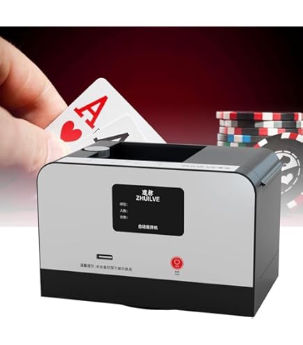 Amazon.co.jp: ExKaTe自動カードディーラー、スマートポーカーカード