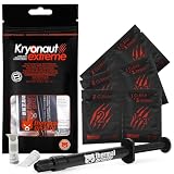 Thermal Grizzly Kryonaut Extreme - 2グラム - 非常に高性能なサーマルペースト クリーニングワイプ12枚付き ウェット&6ドライ- CPU/GPU/PS4/PS5/Xboxをオーバークロックしながら熱伝導率を最大化します。