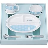 ≪内祝い 引き出物 お祝い お返し プレゼント お食い初め食器 ベビー食器セット お食い初め 出産祝い お祝い プレゼント ギフト≫　ミッフィーmy First miffyこども食器セット(ブルー) 