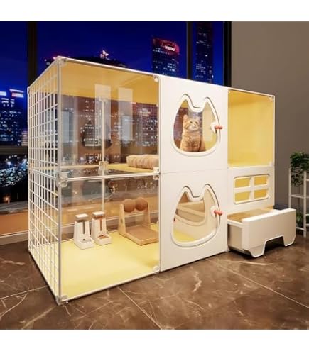 Amazon.co.jp: BMFF 猫ケージ キャットケージ 猫ケージ 超大型 猫