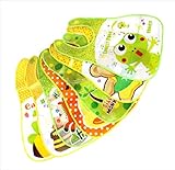 Reagle（リーグル）赤ちゃん 防水エプロン スタイビブ お食事エプロン アニマル柄 男の子 女の子 自宅 レジャー プレゼント