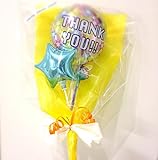 ミニメッセージキャンディバルーンブーケ Thank you イエロー 全19種類
