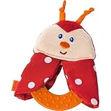 HABA Teether Chomp Champ Ladybug Soft Activity Toy (Made for 0+ months) [並行輸入品]