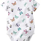 カーターズ Carter's ボディスーツ 蝶々柄 半袖 綿ジャージー100% Butterfly Print Bodysuit 3M (55-61cm)